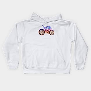 CMYK  Hyper Naked Motorcycle Kids Hoodie